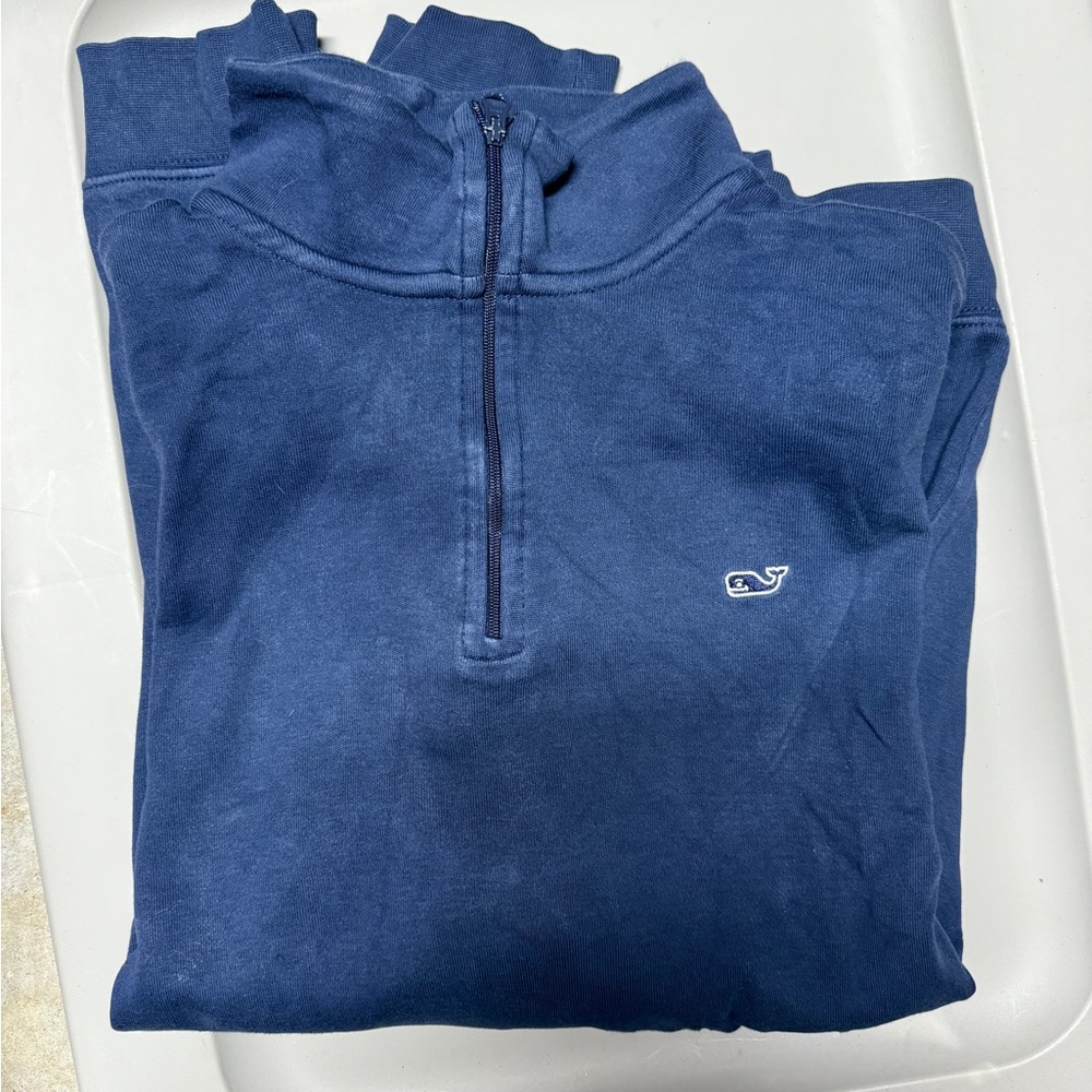 Vineyard Vines Men's Navy Zip-Up Sweater